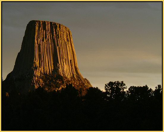 Sunset on Devils Tower