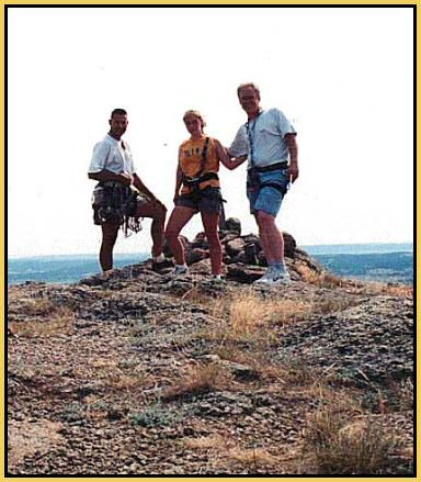 Jim and Christina atop Devils Tower