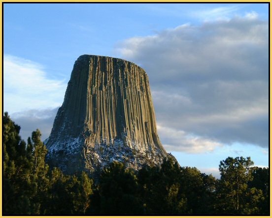 View of the Tower from our hot tub!